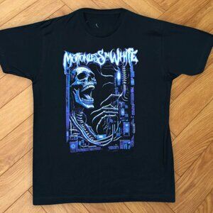 MIW-Motionless in White Cyber Skeleton Industrial Metal T-shirt REPRINT